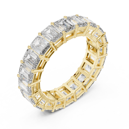 Bellezza Eternity Emerald Diamonds Ring