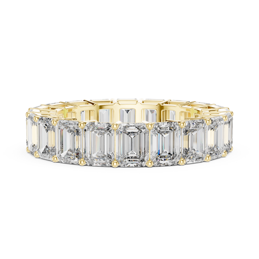 Bellezza Eternity Emerald Diamonds Ring