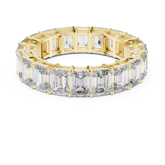 Bellezza Eternity Emerald Diamonds Ring