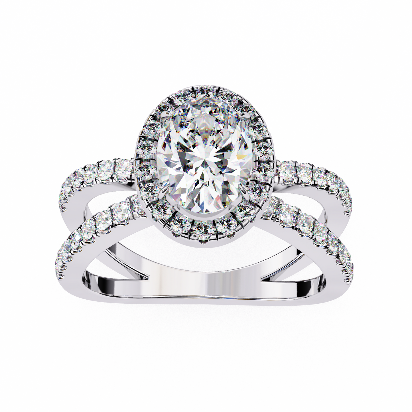 Venezia Poise Oval Solitaire Ring