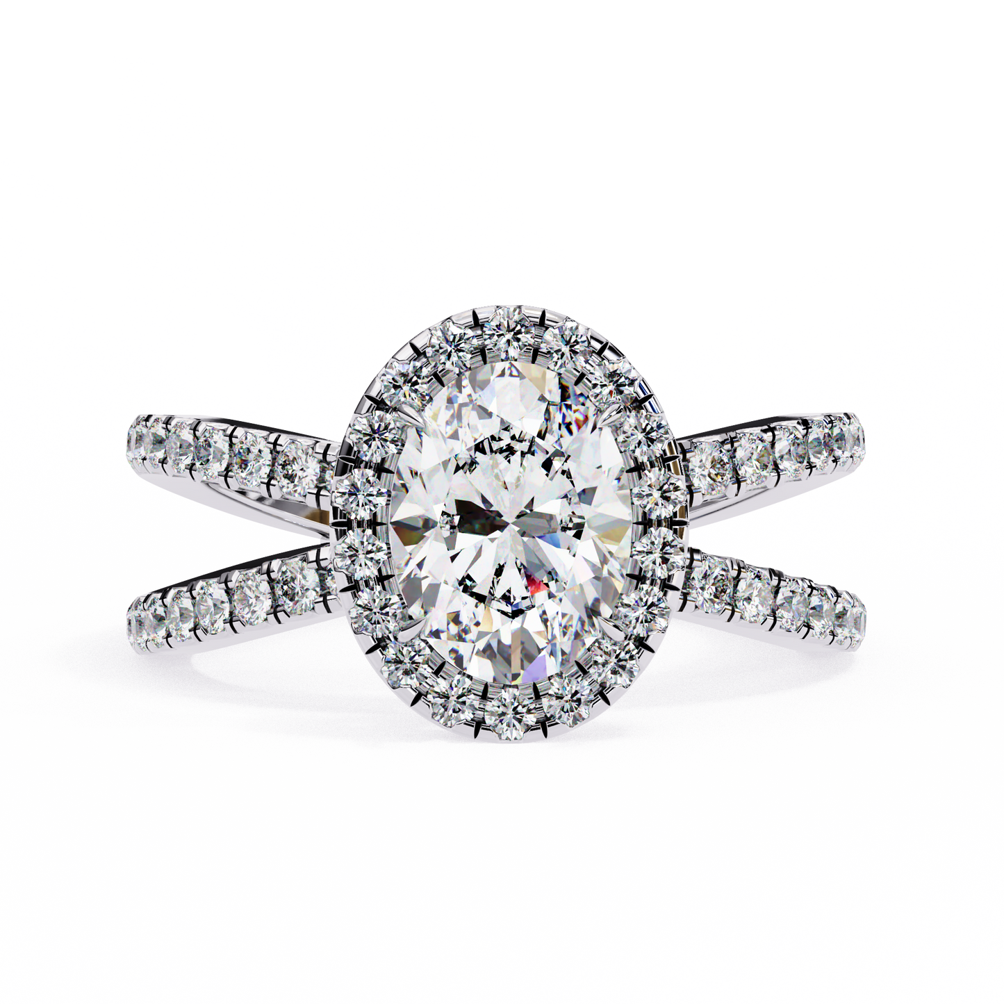 Venezia Poise Oval Solitaire Ring