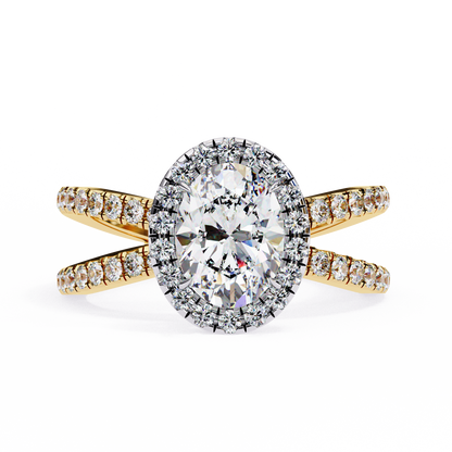 Venezia Poise Oval Solitaire Ring