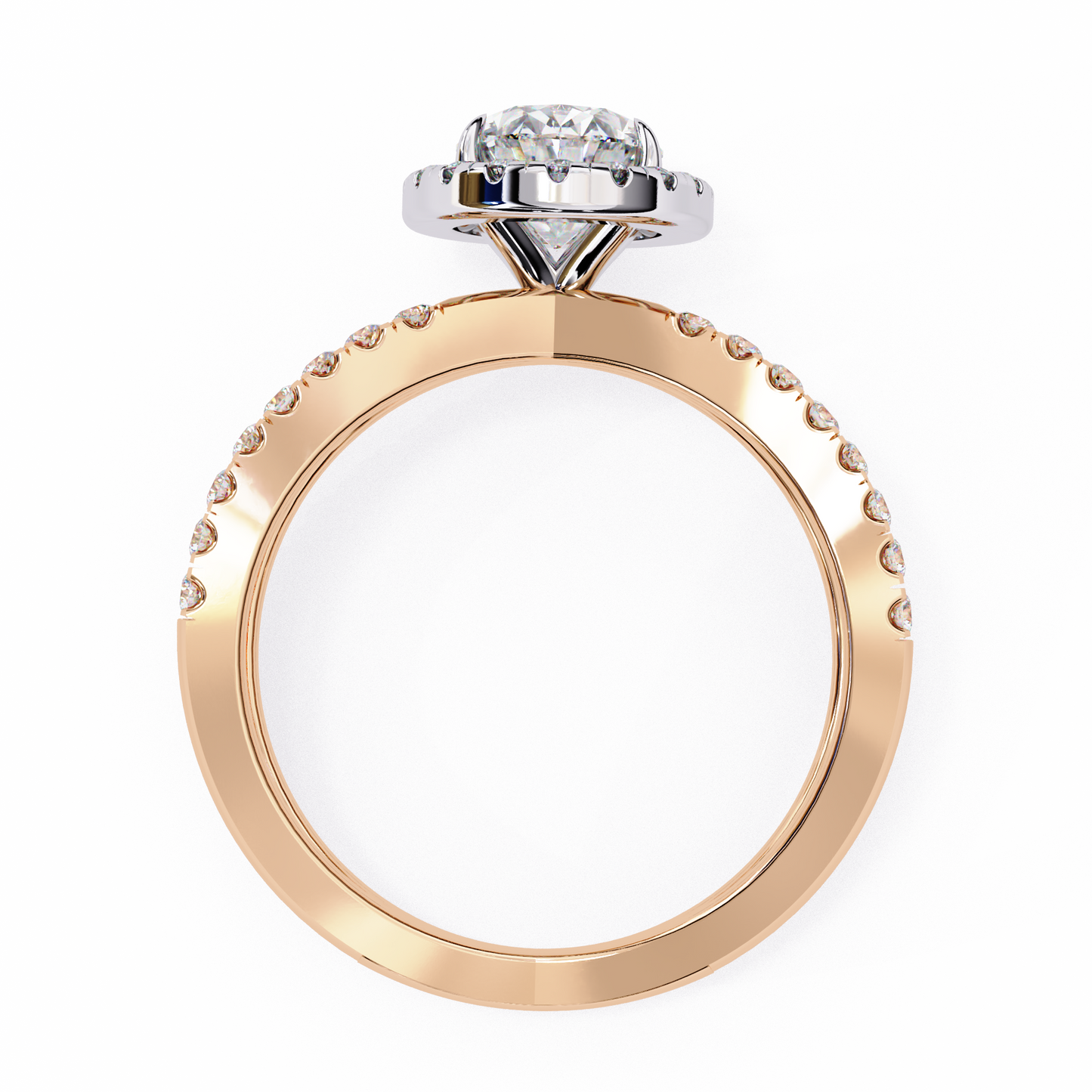 Venezia Poise Oval Solitaire Ring