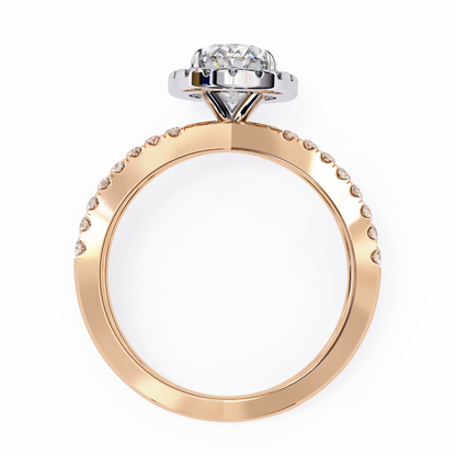Venezia Poise Oval Solitaire Ring