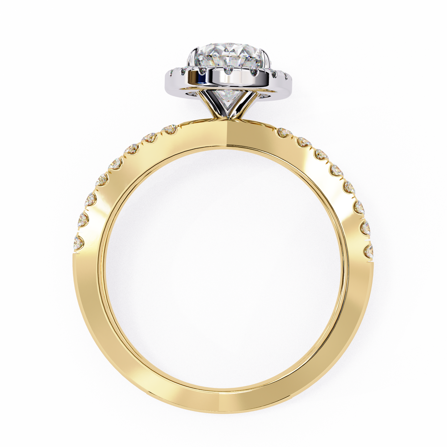 Venezia Poise Oval Solitaire Ring