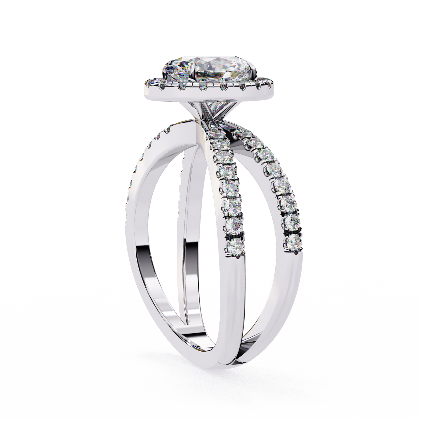 Venezia Poise Oval Solitaire Ring