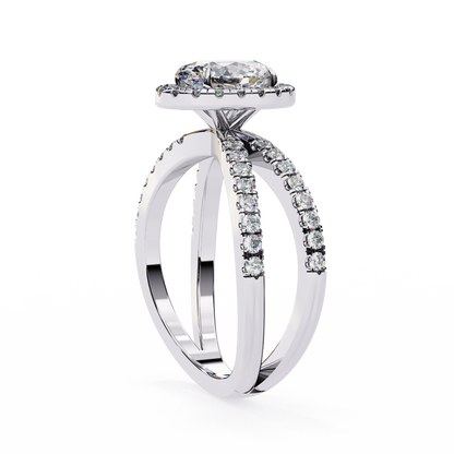 Venezia Poise Oval Solitaire Ring