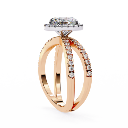 Venezia Poise Oval Solitaire Ring
