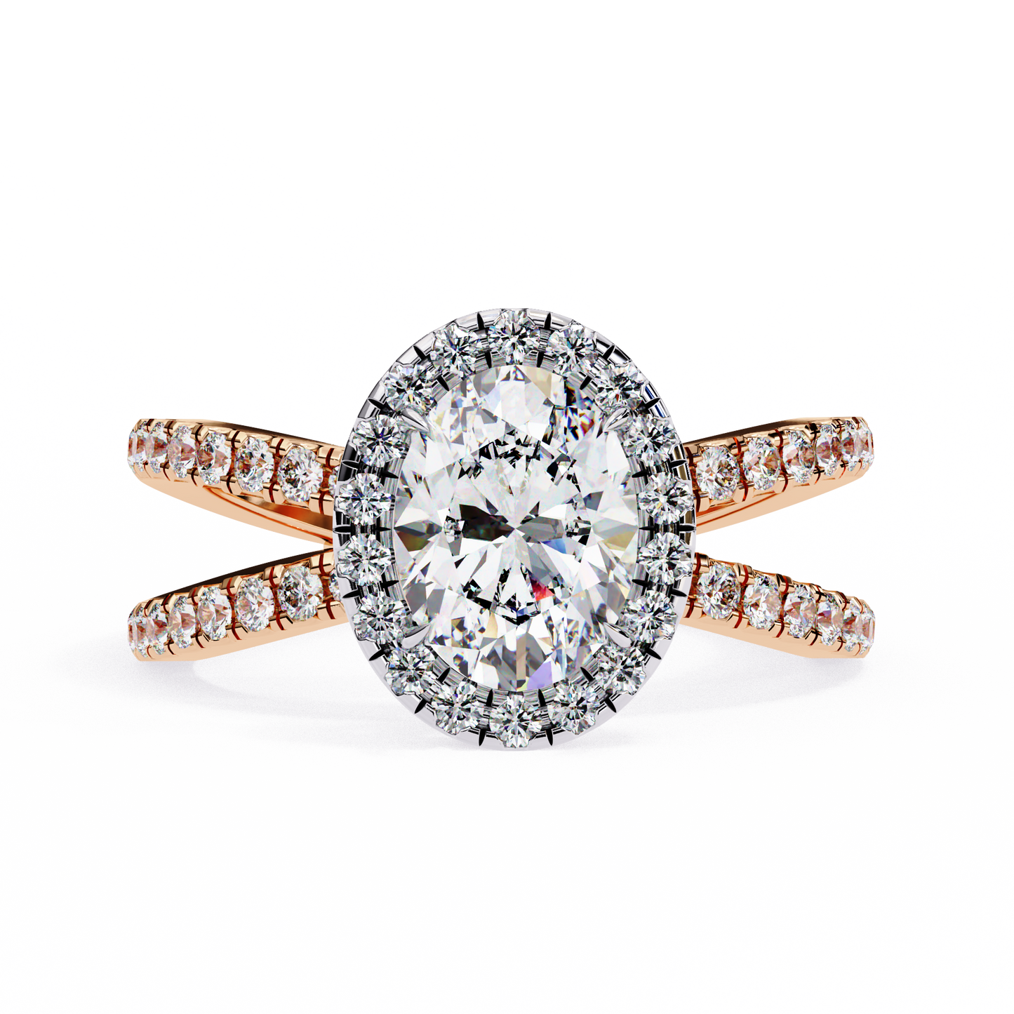 Venezia Poise Oval Solitaire Ring
