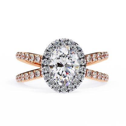 Venezia Poise Oval Solitaire Ring