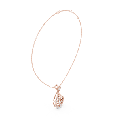 Gilded Whisper Diamond Pendant