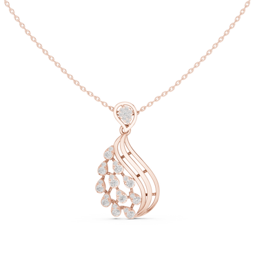 Gilded Whisper Diamond Pendant