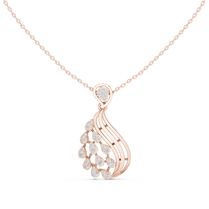 Gilded Whisper Diamond Pendant