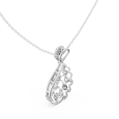 Gilded Whisper Diamond Pendant