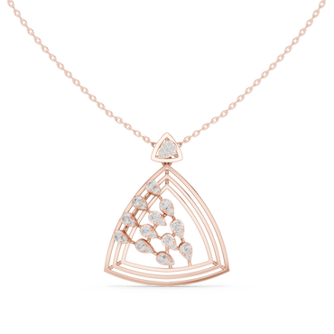 Crowned Radiance Diamond Pendant