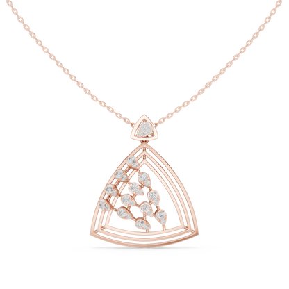 Crowned Radiance Diamond Pendant