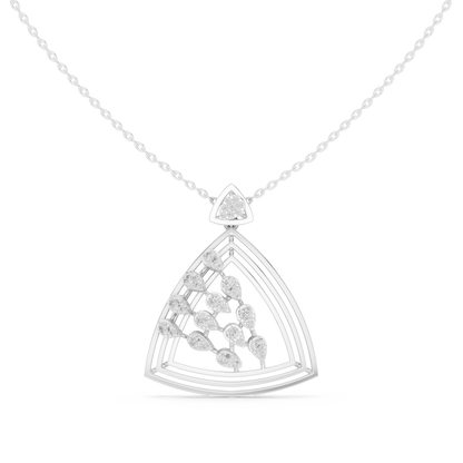 Crowned Radiance Diamond Pendant