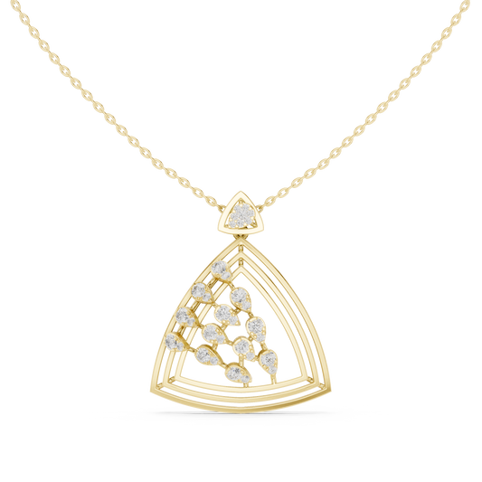 Crowned Radiance Diamond Pendant