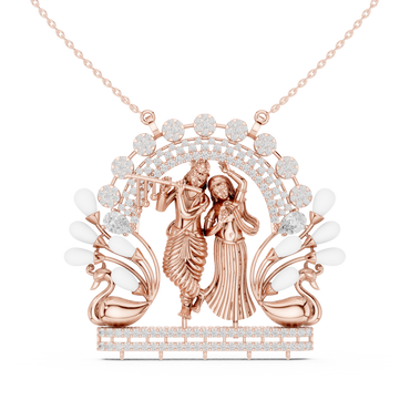 Radha Krishna Diamond Pendant
