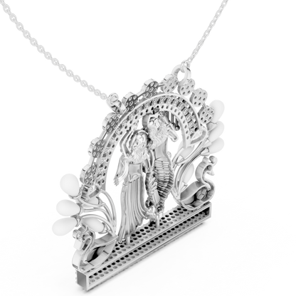 Radha Krishna Diamond Pendant