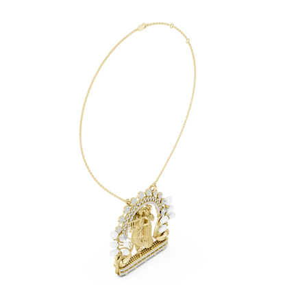 Radha Krishna Diamond Pendant