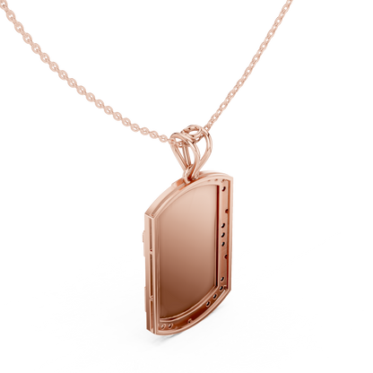 Opal Cross Diamond Pendant