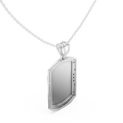 Opal Cross Diamond Pendant