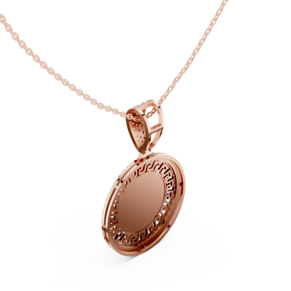 Versace Medallion Diamond Pendant