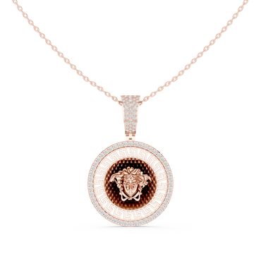 Versace Medallion Diamond Pendant
