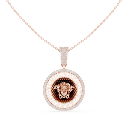 Versace Medallion Diamond Pendant