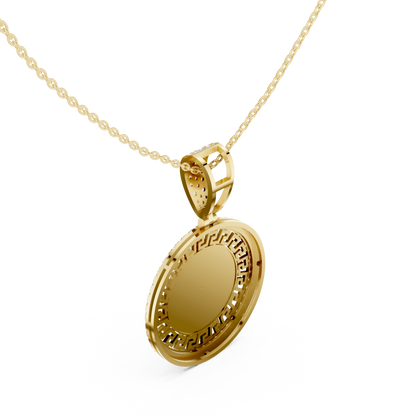 Versace Medallion Diamond Pendant