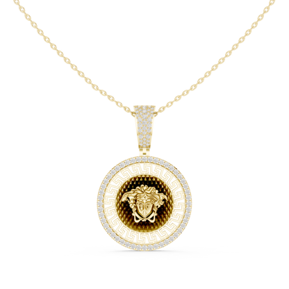 Versace Medallion Diamond Pendant