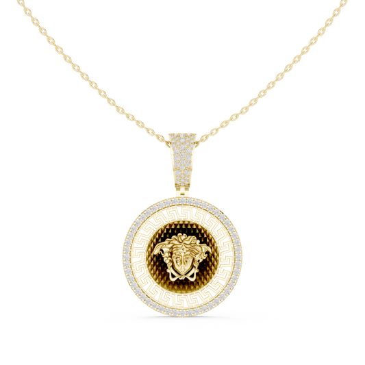 Versace Medallion Diamond Pendant