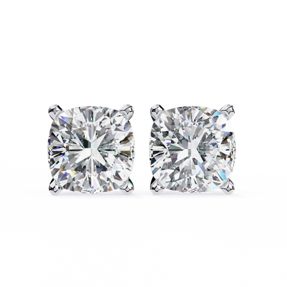 Velamira Cushion Solitaire Diamond Earrings