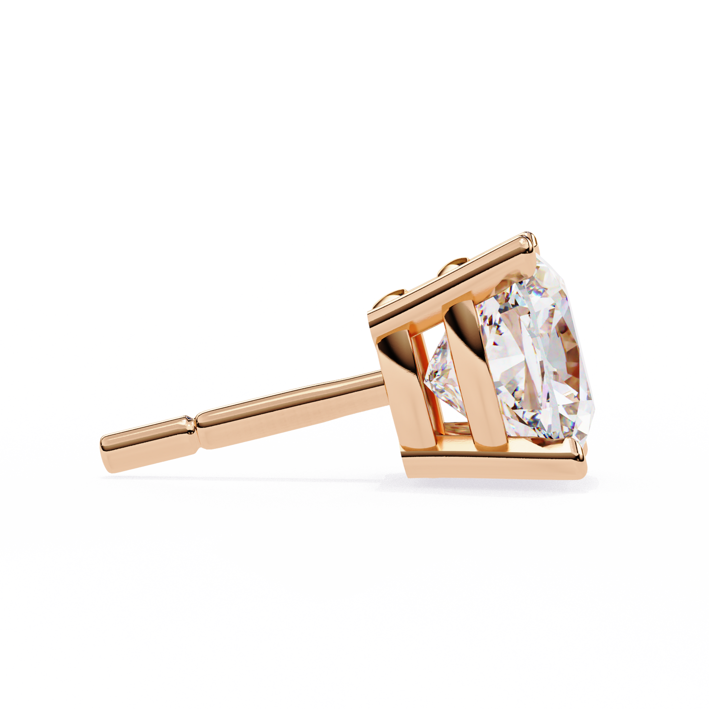 Velamira Cushion Solitaire Diamond Earrings