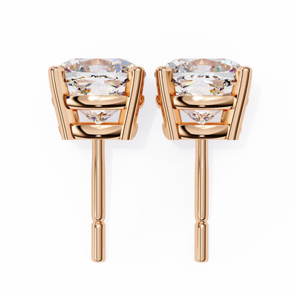 Velamira Cushion Solitaire Diamond Earrings