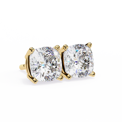 Velamira Cushion Solitaire Diamond Earrings