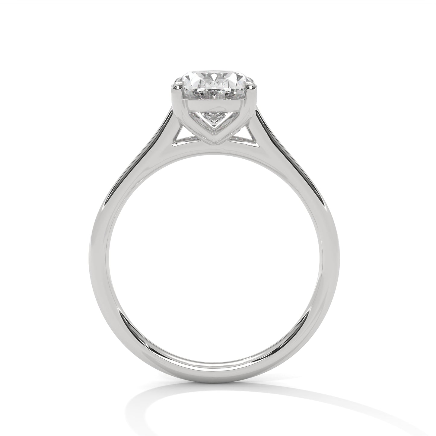 Sacred Shimmer Oval Solitaire Ring