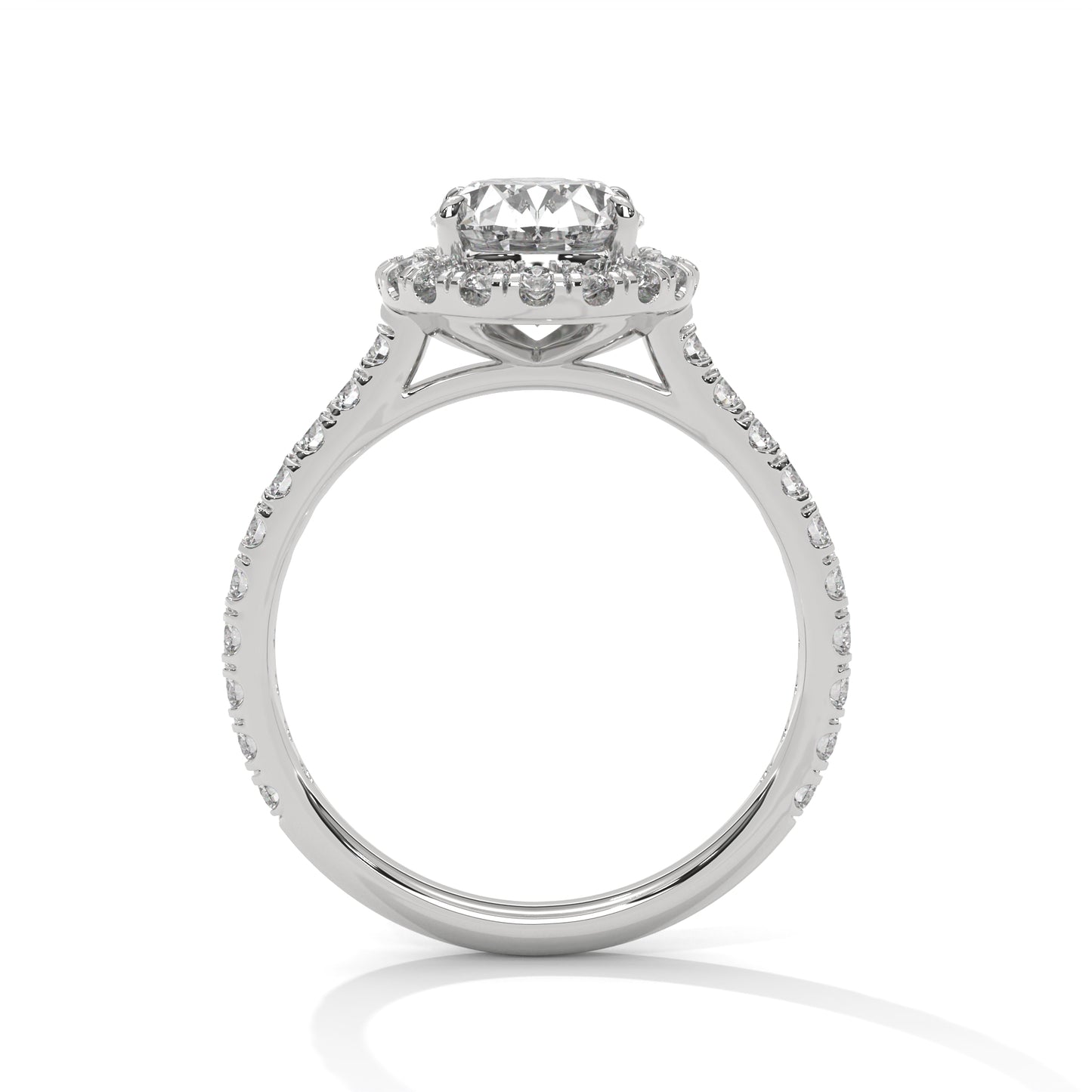 Regal Halo Oval-Cut Diamond Ring