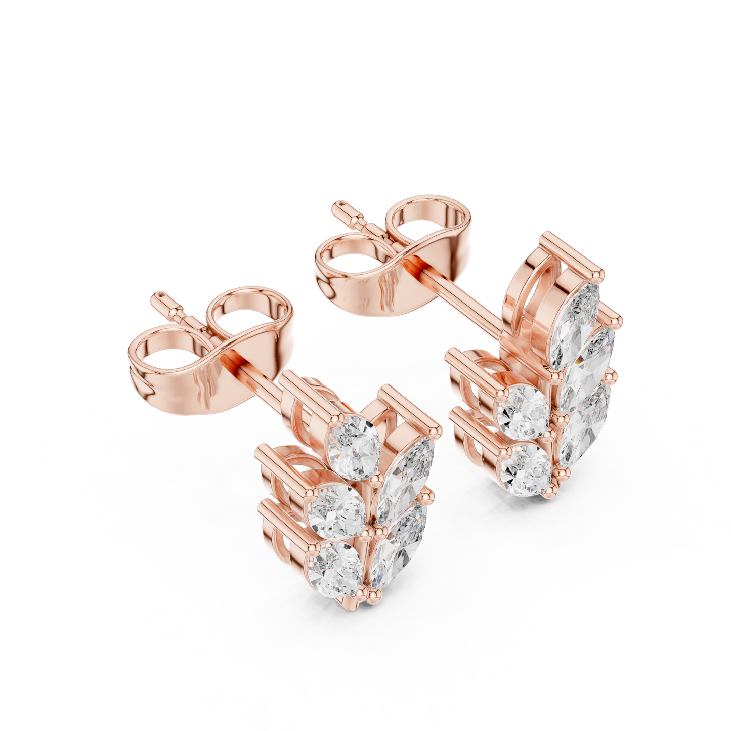 Marqessa Curl Diamond Earrings