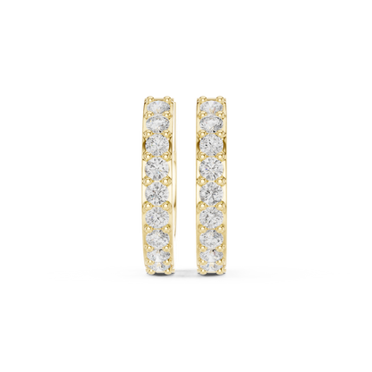 Ivory Glow Diamond Earrings