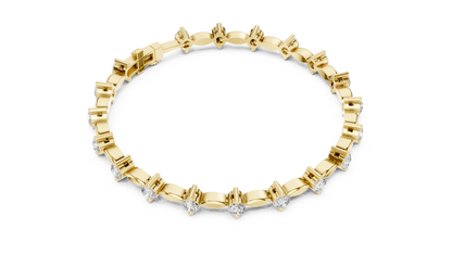 Starlight Spine Diamond Bracelet