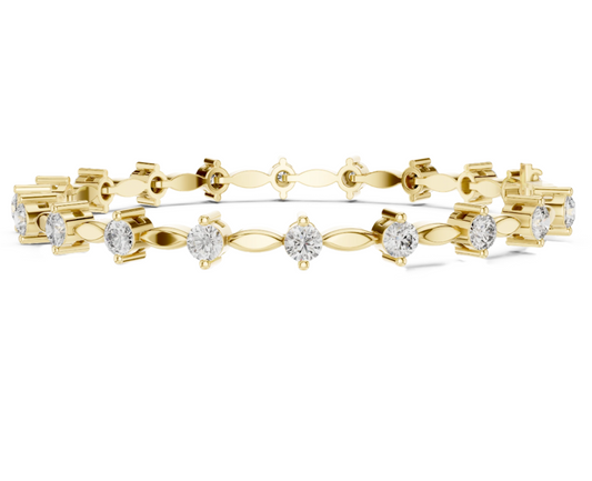 Starlight Spine Diamond Bracelet