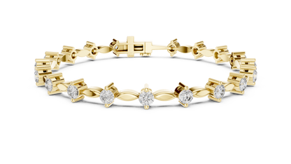 Starlight Spine Diamond Bracelet