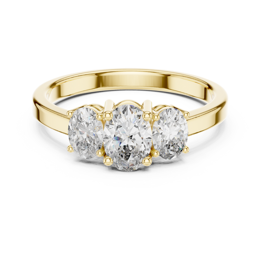 Noble Flame Diamond Ring