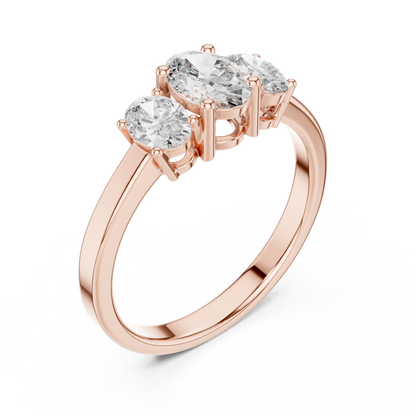 Noble Flame Diamond Ring