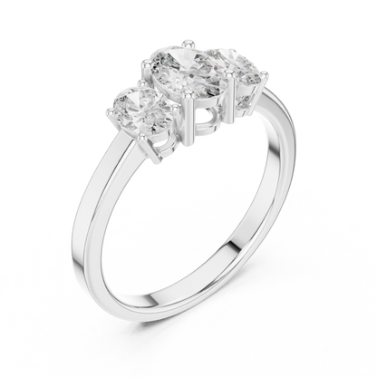 Noble Flame Diamond Ring