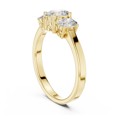 Noble Flame Diamond Ring