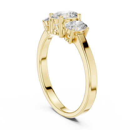 Noble Flame Diamond Ring