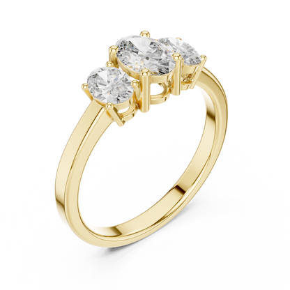 Noble Flame Diamond Ring
